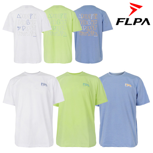 플라이파워 플파 배드민턴 티셔츠 We FLPA 아이스 화이트 라임 퍼플 블루