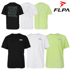 플라이파워 플파 배드민턴 티셔츠 We FLPA 아이스 블랙 화이트 라임